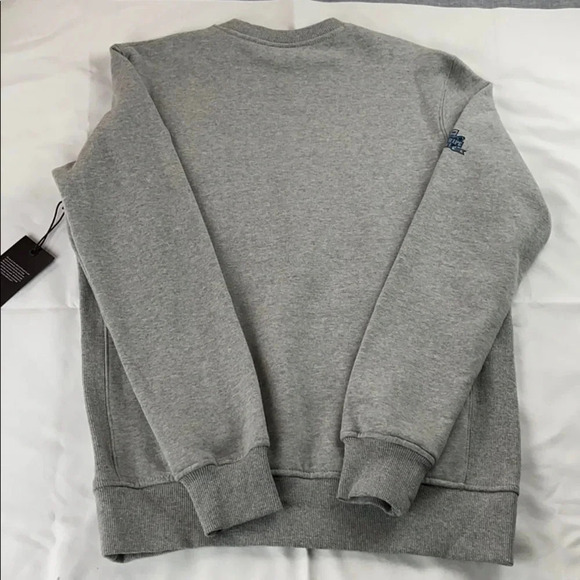 NWT New ERA Sweatshirt Gray Helmet Graphic Crewneck Size Small - Picture 2 of 10